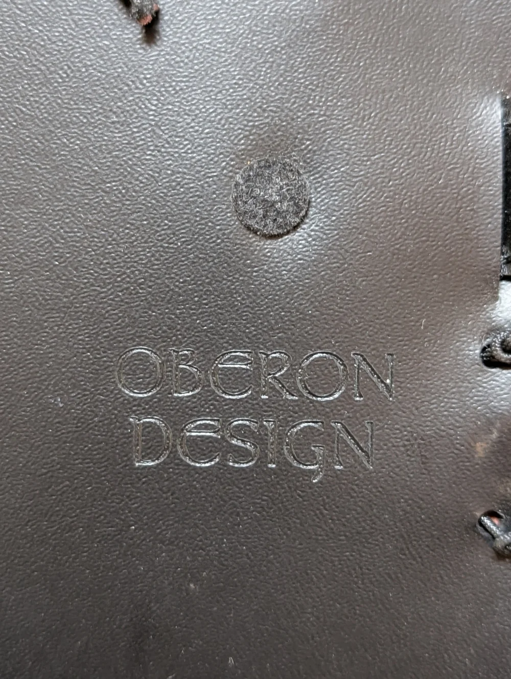 Oberon Design Embossed Leather iPad Mini Cover in Deep Brown